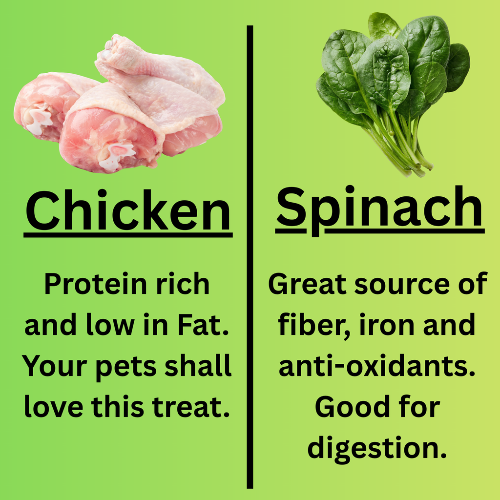 Chicken Jerky with Spinach