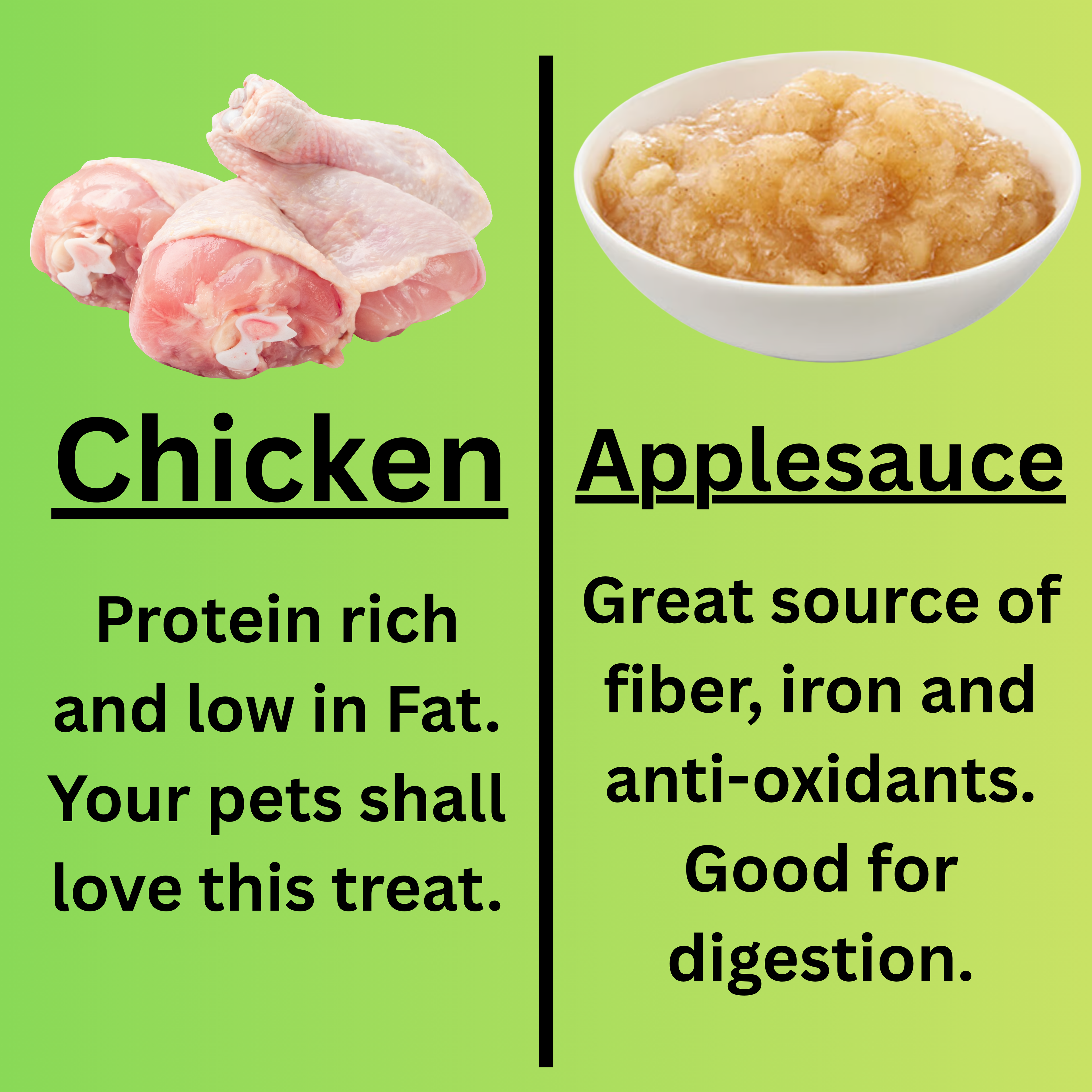 Chicken with Home-made Applesauce