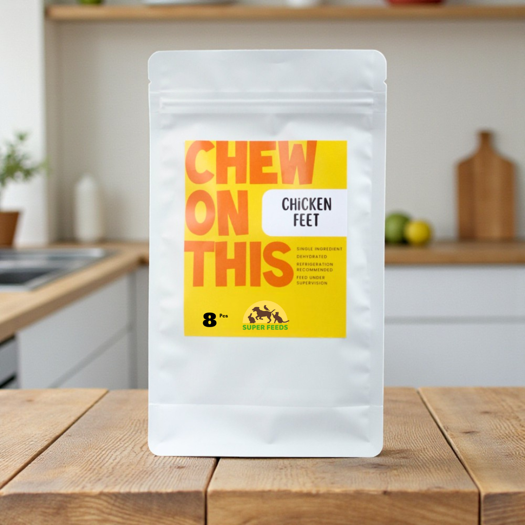 SF Natural Chews - Dehydrated Chicken Feet - 80 g - 8 Pcs