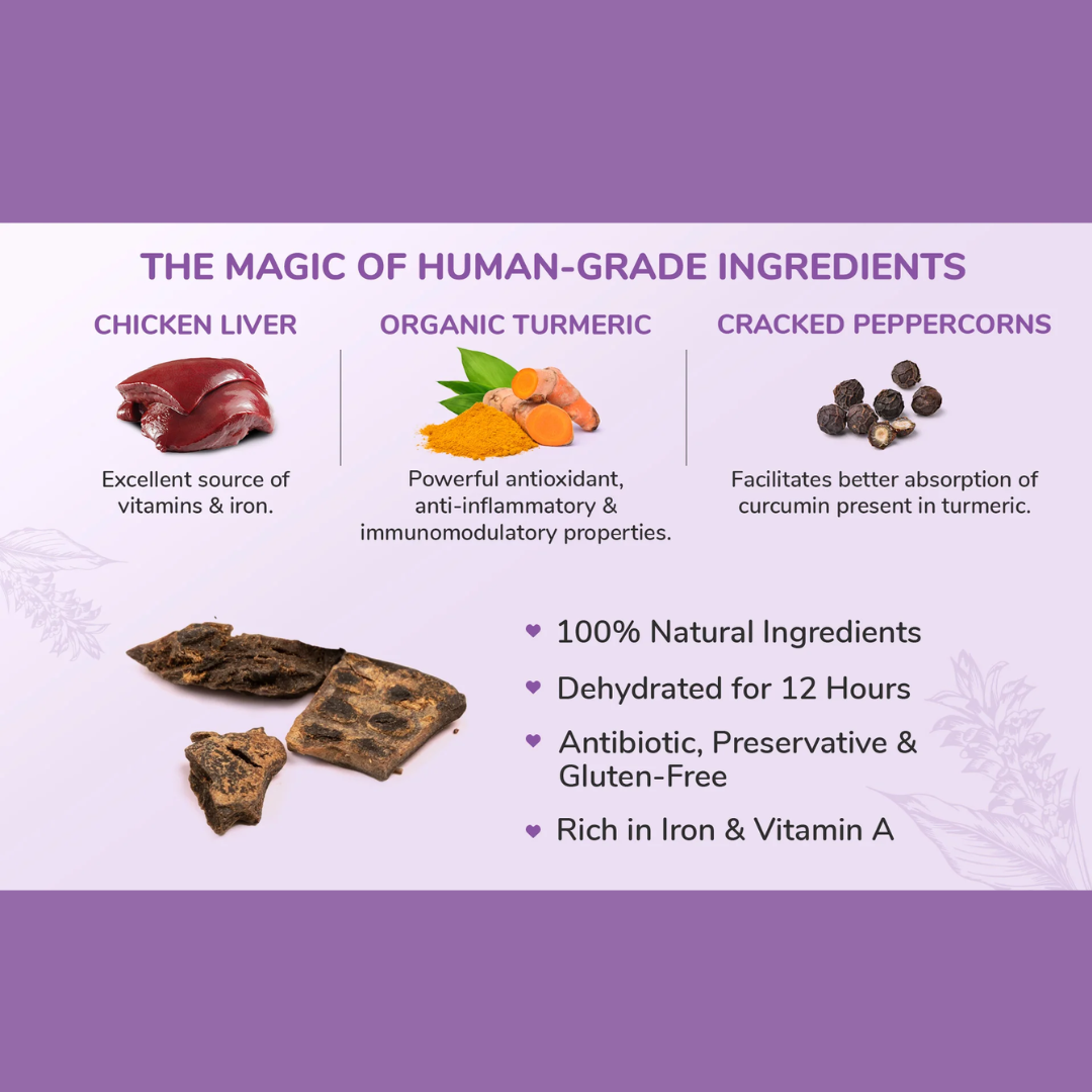 Chicken Liver Jerky With Turmeric - 70 g